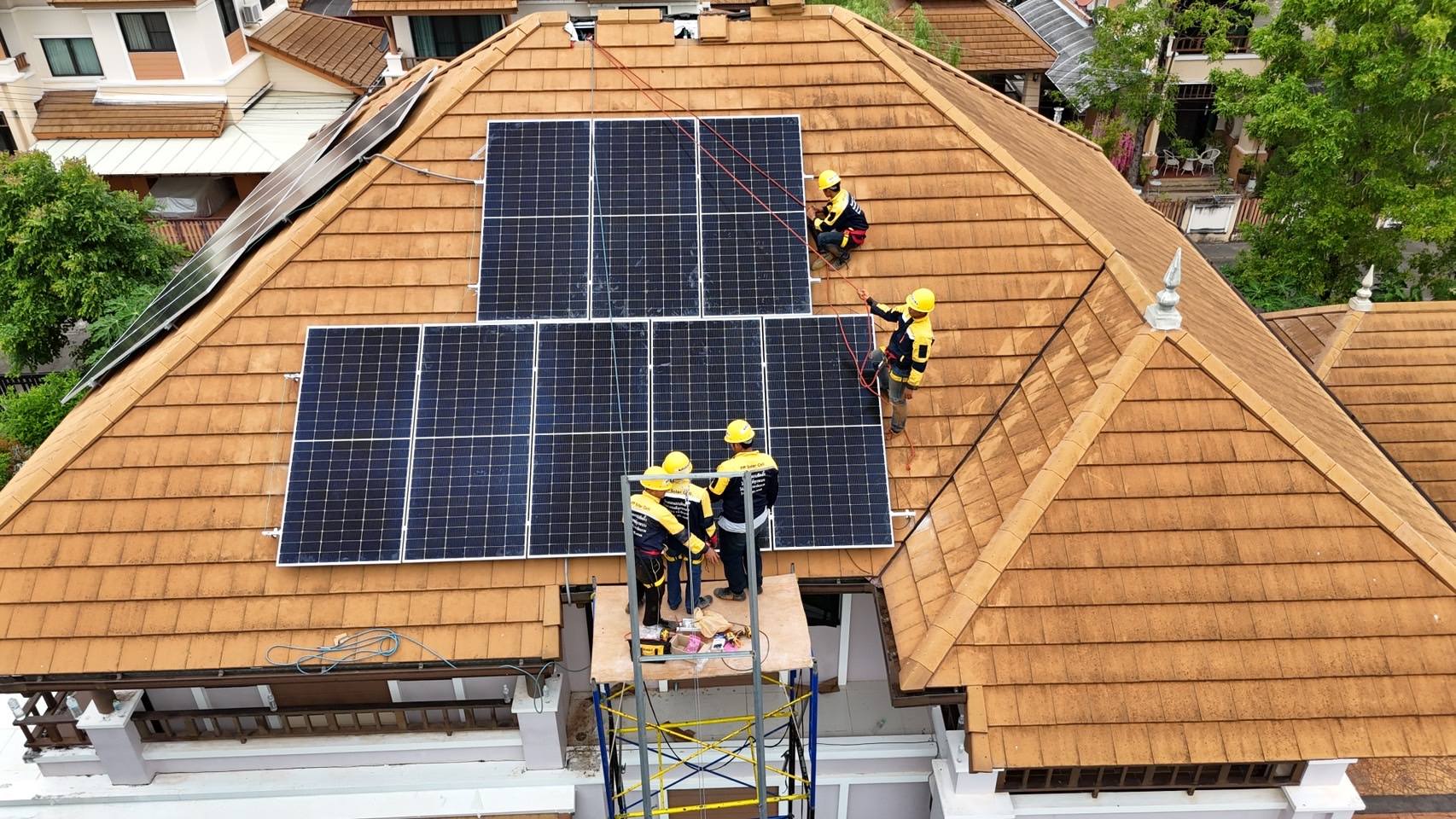 โครงการโซล่าเซลล์บ้านเดี่ยวโมเดิร์น